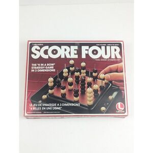 VINTAGE Score Four‎ Complete Lakeside 1978 Four in a Row Plastic Pegs